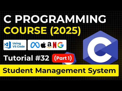 Student Management System Part 1 (Project) in C | Complete C Programming 2025 Course for Beginners