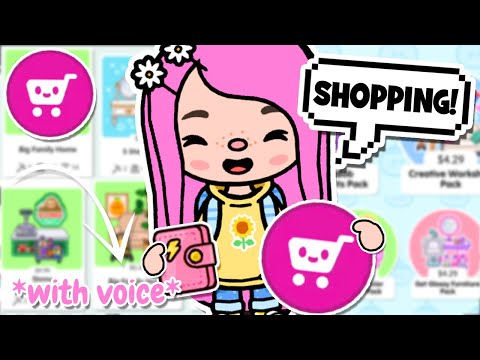 GOING ON A *SHOPPING SPREE* in TOCA BOCA WORLD! *VOICED*