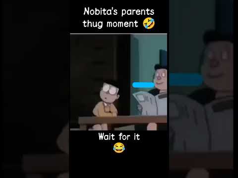 Nobita funny moment🤣|| Nobita's parents savage/thug moment😂#doraemon #nobita#thuglife#savage#shorts