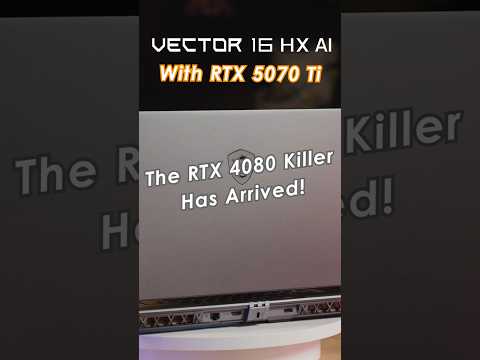 MSI Vector 16 HX AI with RTX 5070 Ti is about to Game Over the RTX 4080 Laptops | MSI