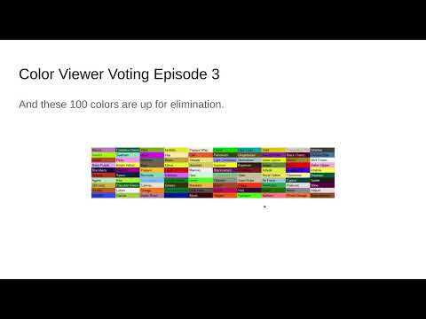 Color Viewer Voting Episode 3