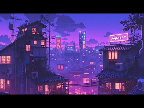 Lofi Hip Hop Beats 🌍 Nostalgic Retro Vibes & 1980s & 90s Japanese Town Ambience 🌆 Lofi Rain Playlist
