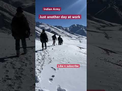 Just another day at work. #indianarmy