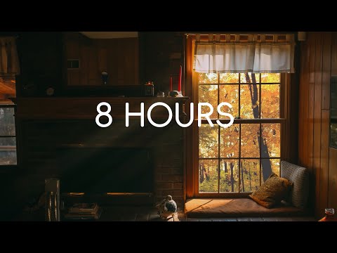 Golden Autumn Vibe | 8 Hours of Wind, Rain & Breeze White Noise | Cozy Afternoon Sleep Relax & Focus