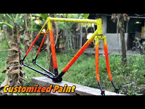 How to Repaint Bike Frame at Home | Paint like a pro