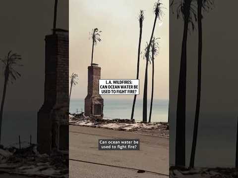 Can ocean water be used to fight fires?