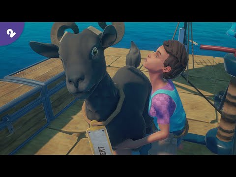 Two Gays and a Goat on a Boat 🌷 Raft 🌷 Cozy No Commentary Gameplay