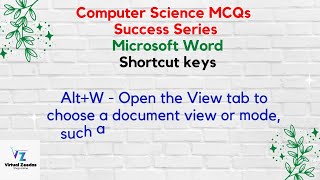 Computer shortcut key |Computer Science MCQs | Microsoft Word Shortcut key  | Computer MCQs | MCQs