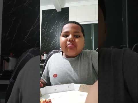 Eu estava comendo batata frita e pizza🍟🍕😋 #mukbang