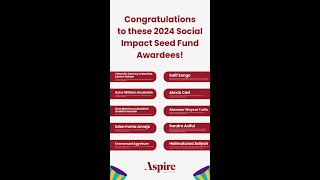 2024 Round 3 Social Impact Seed Fund Awardees