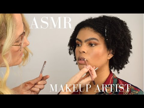 ASMR makeup artist does detailed glow up copper makeup (no talk /close up ) ✨💄