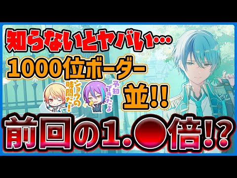 【プロセカ】知らないとイベラン失敗！？　前回のWLからボーダー爆伸び！！　冬弥チャプターT100,1000ボーダー前回＆今回比較【プロジェクトセカイ】
