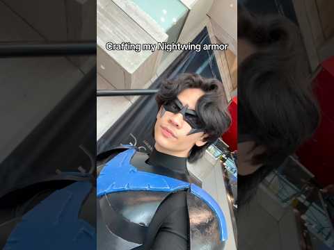 CRAFTING NIGHTWING, Dick Grayson #nightwing #batman #comiccon #cosplay #dc