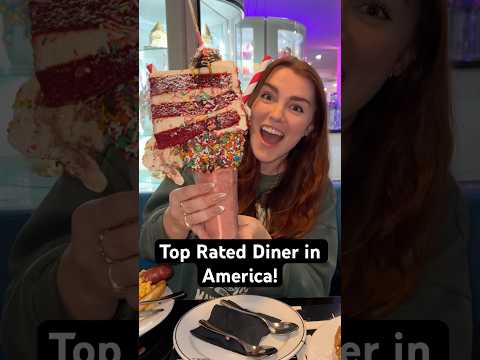 Everything I ate at the top rated diner in America! #foodie #shorts #eating #nycfood #diner