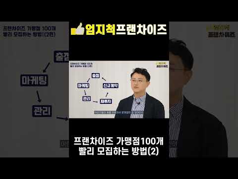 프랜차이즈 가맹점 100개 빨리 모집하는 방법 (2)