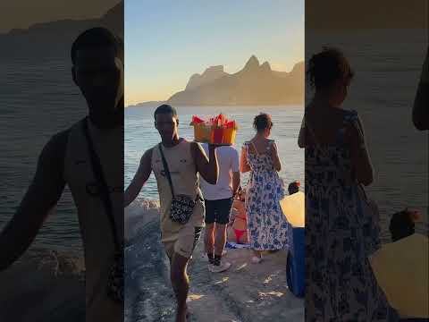 Pôr do sol na Pedra do Arpoador