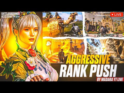 🔴 LIVE - AGGRESSIVE RANK PUSH BY NOOB | BGMI 3.7 UPDATE ft. MADARAYT #bgmi #pubgmobile #shortslive