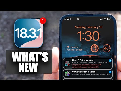 iOS 18.3.1 Released -  Wifi Fixed, Speed Improvements and More!