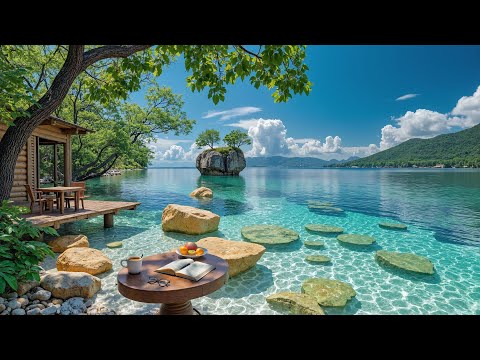 ☕Calm Lakeside Morning & Chill Jazz | Peaceful Jazz, Nature Calm & Cozy Cabin Vibes for Relaxation
