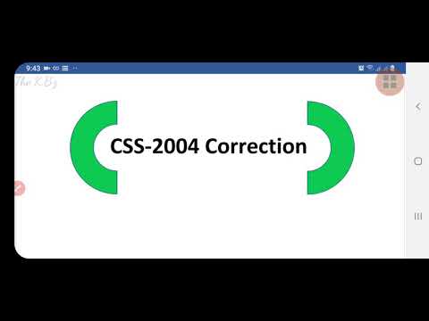 #CSS #PMS #pastpapers_corrections CSS-2004 Corrections