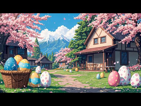 Happy Easter Music 🐰🌸 Cozy Spring Garden with Relaxing Holiday Vibes for work,study [Lofi Hip Hop]