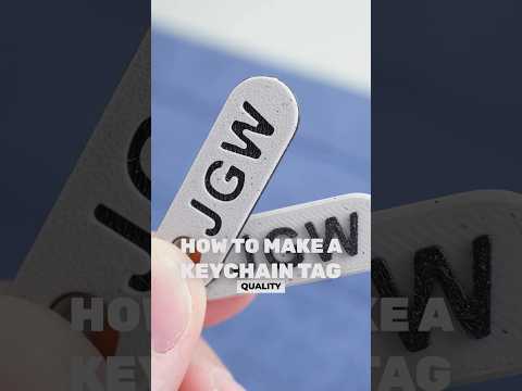 How to Make a Keychain Tag #3dprinting #keychain #luggagetag  #practicalprintedparts