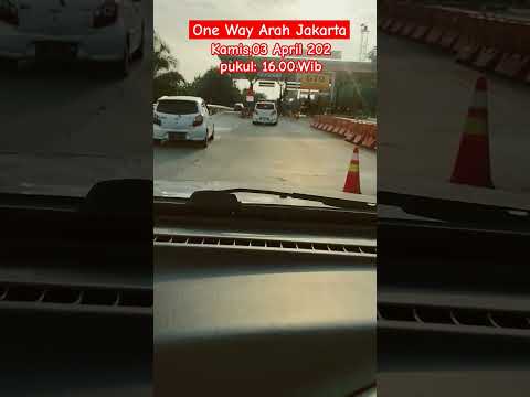 One way arah jakarta H+2 di berlakukan Kamis,03 April 2025.Pukul 16.00.wib