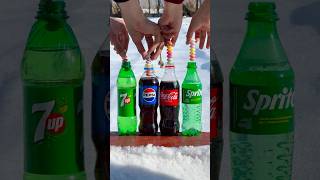“Winter Battle: Mentos in Cola, Pepsi, and Fanta!” 🔥