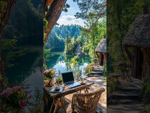 Serene Lakeside Study Jazz | Peaceful Morning Study Jazz for Focus and Concentration