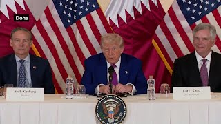 Trump Talks American Made iPhone, India & Iran At Qatar Meeting (Full Remarks)