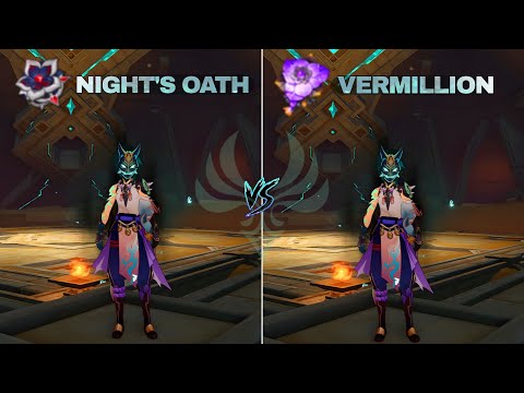 Long Night's Oath VS Vermillion: Which One TrulyAwakens Xiao's Power? I GENSHIN IMPACT