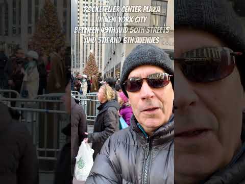 Checking out the Rockefeller Christmas Tree in New York City! #shorts