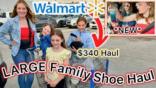 LARGE Family Walmart Shoe Haul $340 | SHOP with ME!!