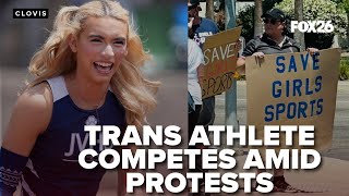 Transgender athlete competes in CIF competition amid protests