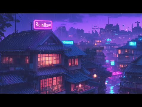 1980s Rainy Nights ☔ Chill Lofi Hip Hop Beats & Japanese Town 📚 Study Lofi