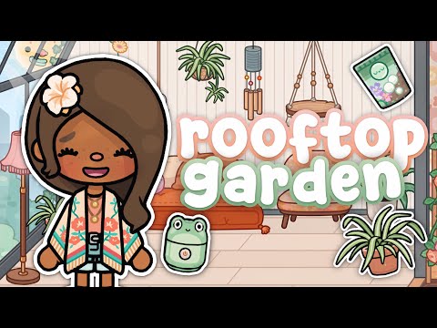 (NEW UPDATE) Rooftop Garden House 🪴| with voice 📢 | Toca Life World Roleplay