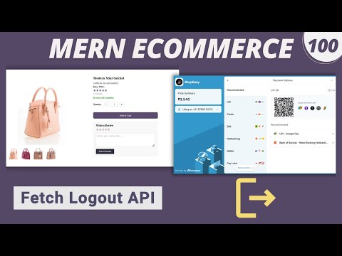 MERN Stack E-Commerce Project #100: Fetch Logout API