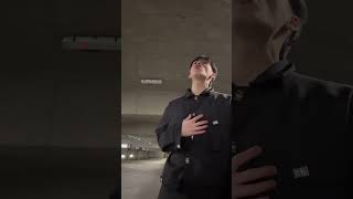 Golden Hour from an empty garage #jvke #goldenhour #singer #singing #coversong #cover #sing