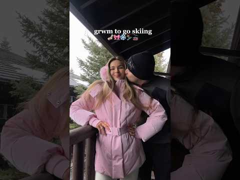 grwm to go skiing (in utah) 🎀🏔️#skioutfit #skiing #skiseason #shorts