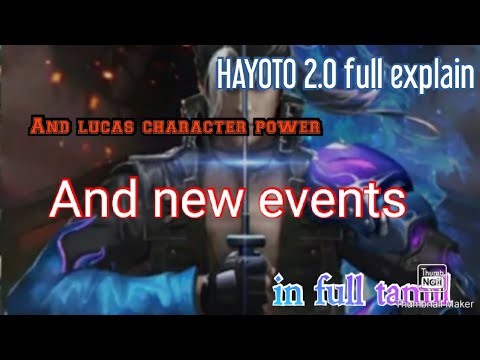 Upcoming new Hayoto 2.0 character and new incubators and new gost costume in free fire in Tamil