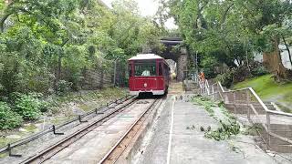 山頂纜車途經馬己仙峽道天橋 (下行)