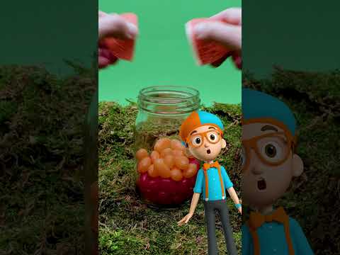 123 Count the Candy 🦖 DINO EGGS 🥚 BLIPPI! Easy Science Crafts for Kids! #shorts