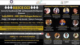 BRICS CCI - India BRICS CSR | ESG Dialogue Series 2.0