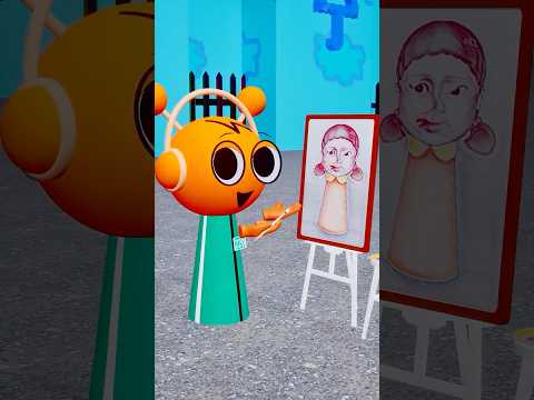 Incredibox Sprunki  in Squid Game Drawing Doll #sprunki #squidgame #Cartoon #shortsviral