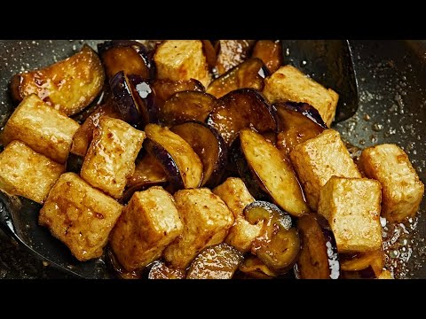 🍆 감칠맛 제대로❗가지+두부 데리야끼볶음 이 레시피로 꼭 드셔보세요❗