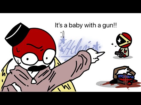 Baby with a gun /shit post ?/ #countryhumans #animation