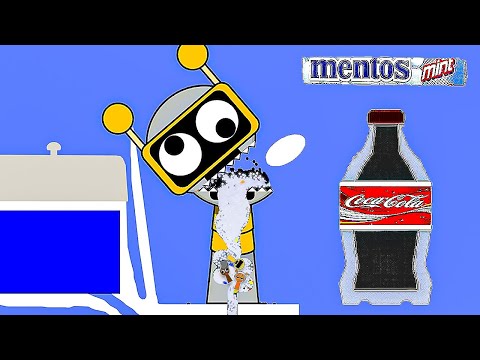 FunBot VS Sprunki VS Cola VS Mentos in Algodoo