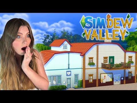 recreating PELICAN TOWN in The Sims 4 using only the BASE GAME (No CC)