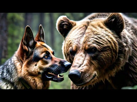 Dog vs Grizzly Bear (Nose Comparison) (Smell Comparison) #doglovers (Ai Dogs)
