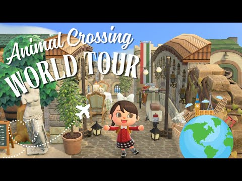 Let’s Travel the World 🌎 ACNH Island Tour Voyage | Animal Crossing: New Horizons Gameplay